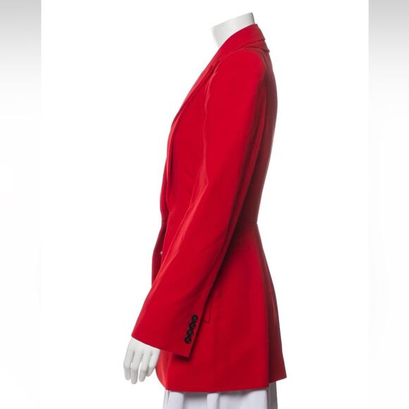 Alexander McQueen red suit jacket and pants NEW 2 piece size small NWT - Picture 5 of 16